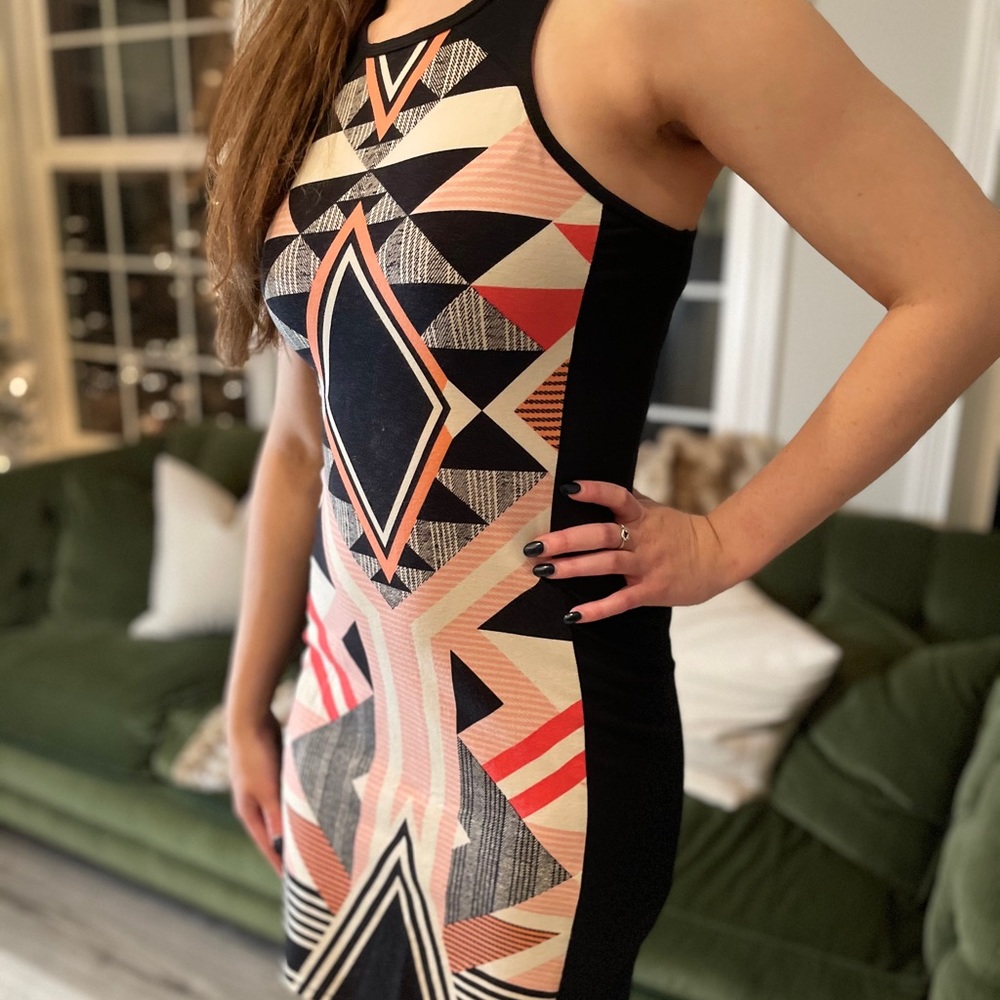 EXPRESS Aztec Print Bodycon Dress